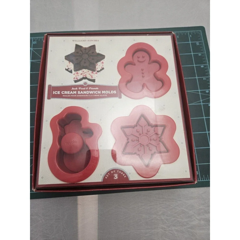 Williams Sonoma Jack Frost & Friends Ice Cream Sandwich Molds - (Set of 3)